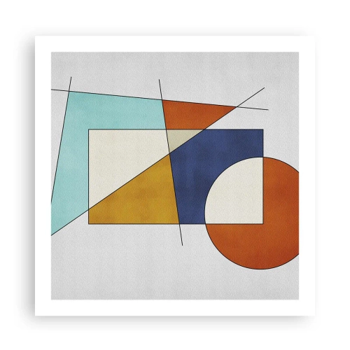Affiche - Poster - Abstraction : plaisir moderniste - 60x60 cm