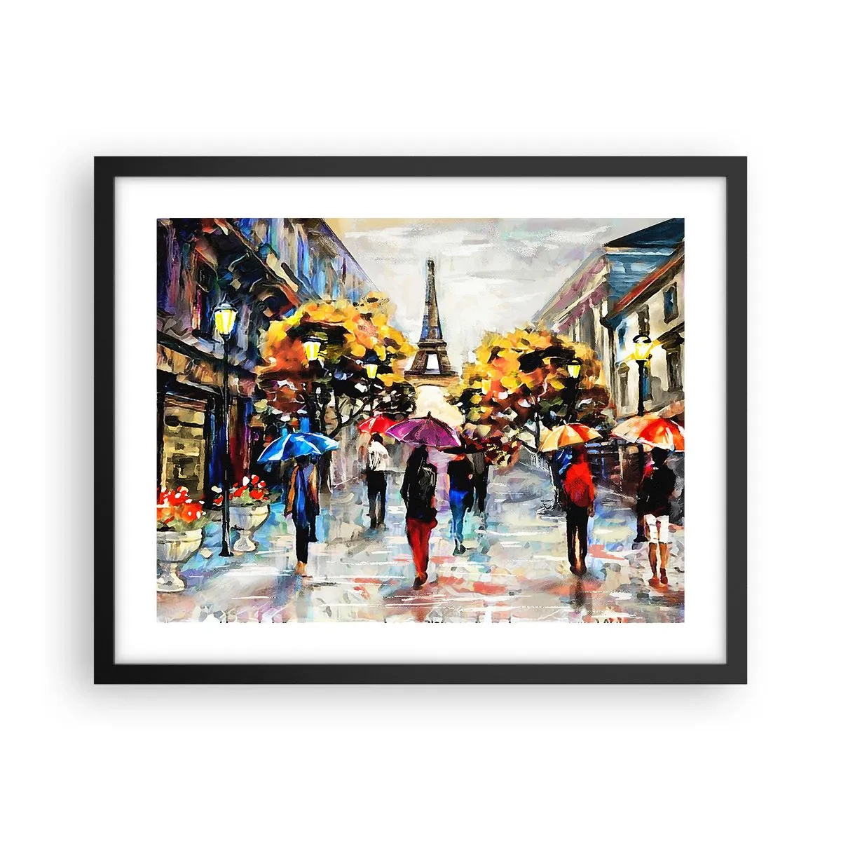 Affiche dans un cadre noir - Poster - Particulièrement beau en automne - 50x40 cm