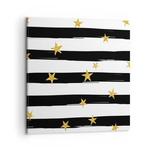 Impression sur toile - Image sur toile - Nous sommes tous nés sous une bonne étoile - 50x50 cm