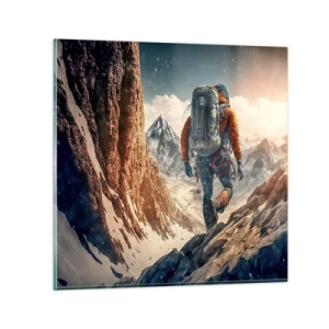 Impression sur verre - Image sur verre - Guerrier solitaire - 70x70 cm