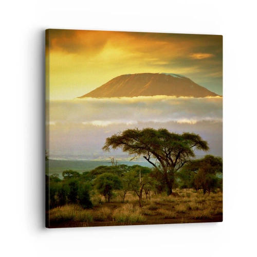 Impression sur toile - Image sur toile - Un rêve de voyageur - 30x30 cm