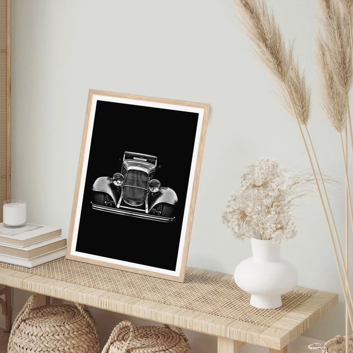 Affiche dans un chêne clair - Poster - Un vrai gentleman - 70x100 cm