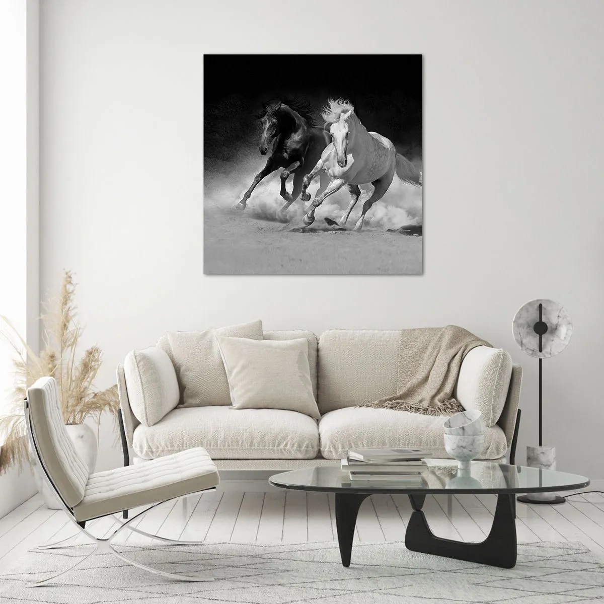 Impression sur verre - Image sur verre - Galop de la liberté - 70x70 cm