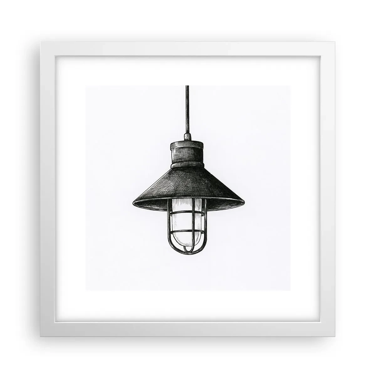 Affiche dans un cadre blanc - Poster - Comme il y a des années… - 30x30 cm