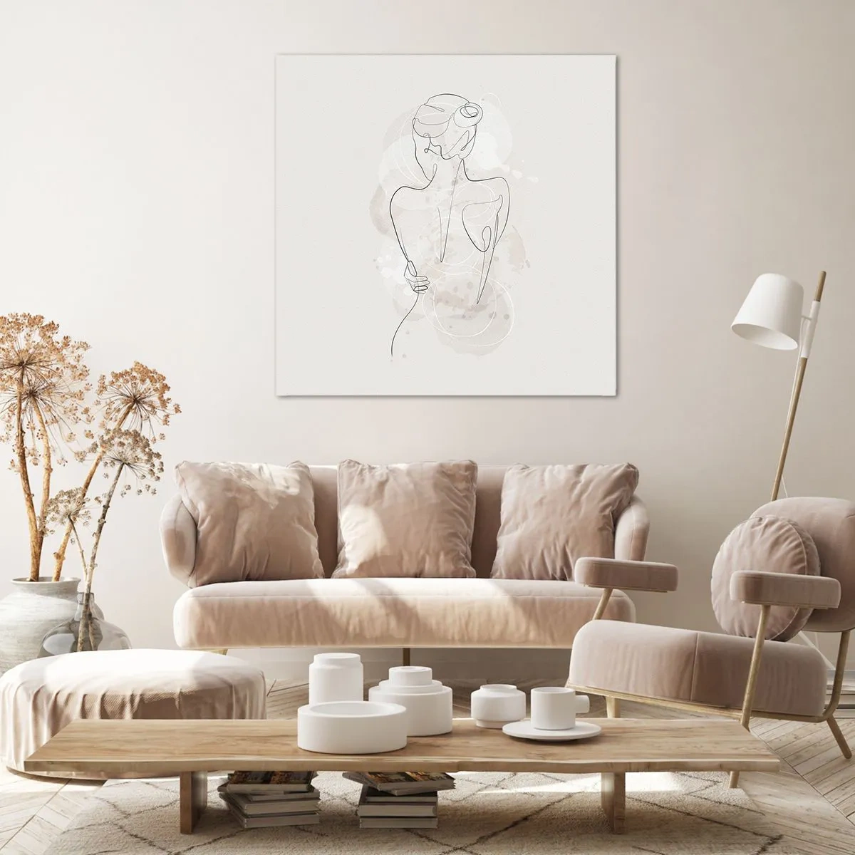 Impression sur toile - Image sur toile - Comme un instrument sensible - 30x30 cm