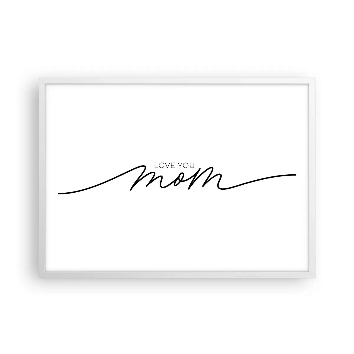 Affiche dans un cadre blanc - Poster - Grand chamboulement - 70x50 cm