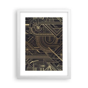 Affiche dans un cadre blanc - Poster - Concept, idée, plan - 30x40 cm