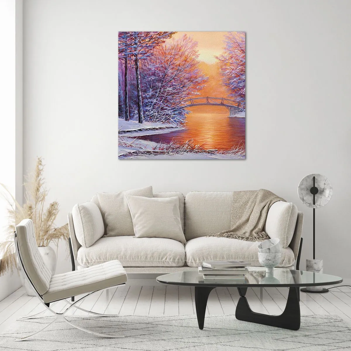 Impression sur verre - Image sur verre - On se rencontre ici - 70x70 cm