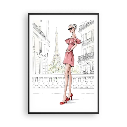 Affiche dans un cadre noir - Poster - Art de la mode - 70x100 cm