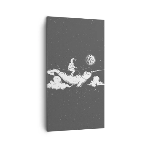 Impression sur toile - Image sur toile - Cavalier de l'espace - 45x80 cm