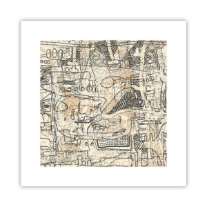 Affiche - Poster - Il attend d'être décodé - 30x30 cm