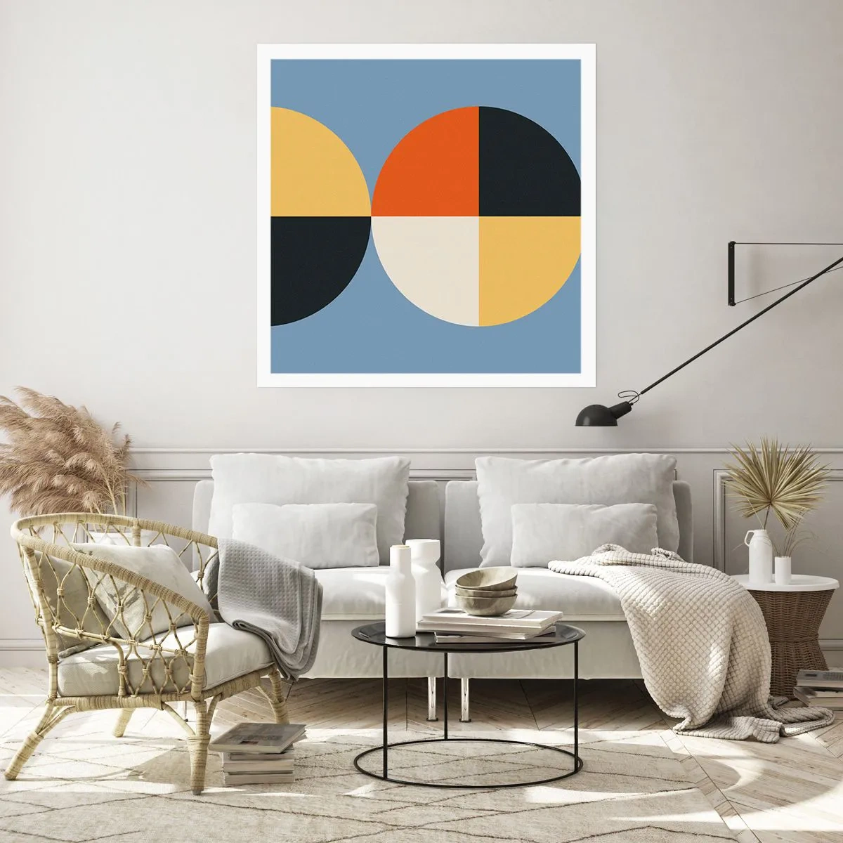 Affiche - Poster - Regarde et compte - 30x30 cm