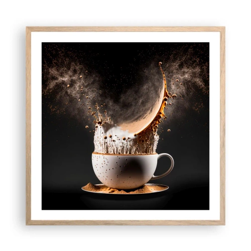 Affiche dans un chêne clair - Poster - Une explosion de saveur - 60x60 cm