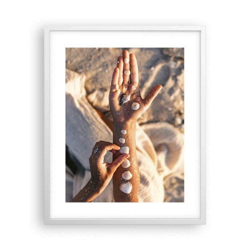 Affiche dans un cadre blanc - Poster - La beauté à portée de main - 40x50 cm