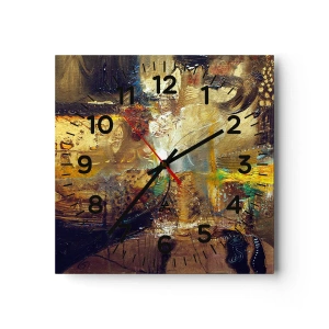 Horloge murale - Pendule murale - Froid, tiède, chaud - 40x40 cm