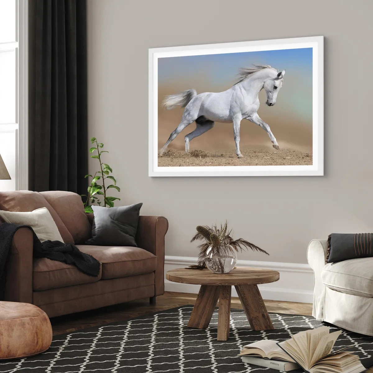 Affiche dans un cadre blanc - Poster - Le plus beau conte de fées arabe - 91x61 cm