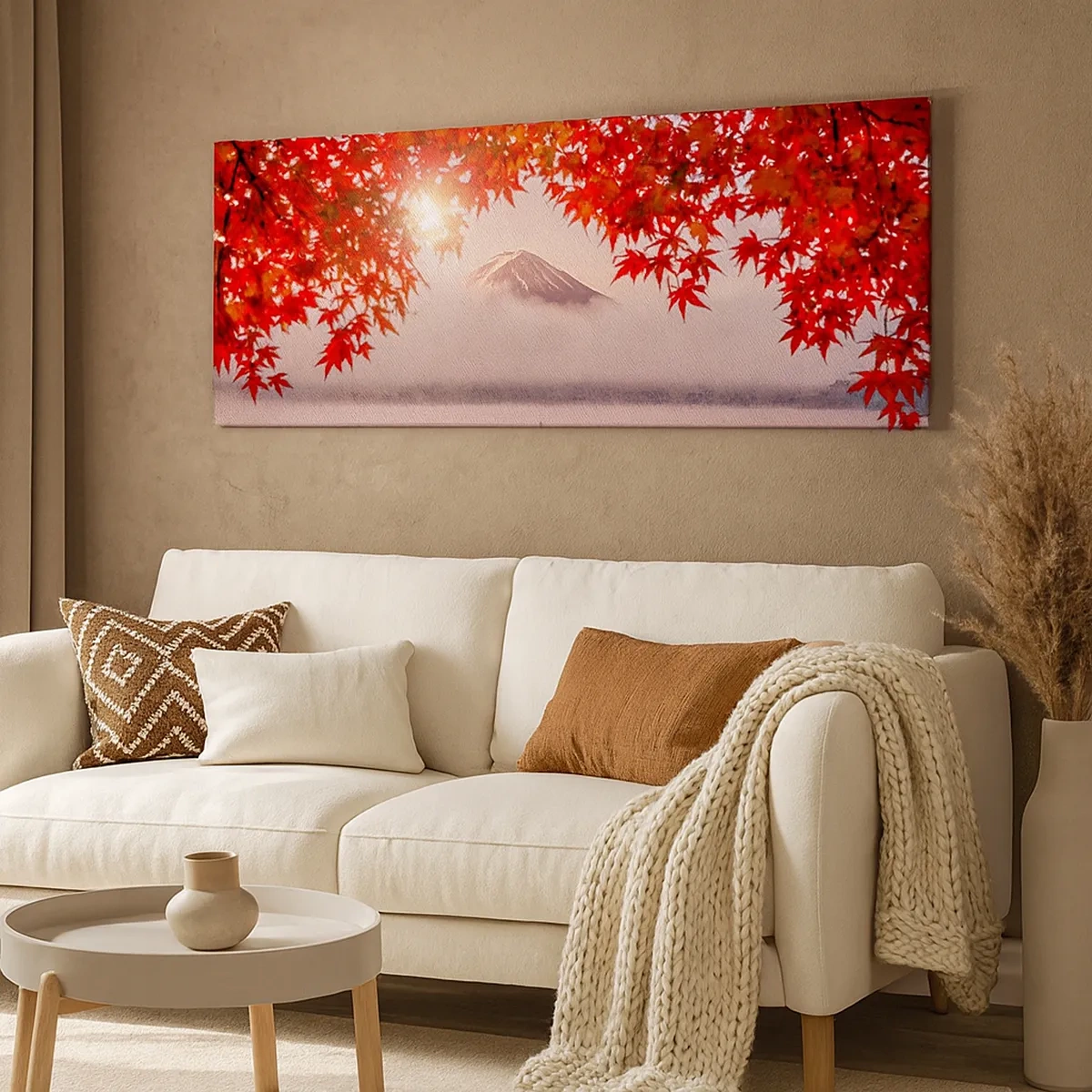 Impression sur toile - Image sur toile - Dans le climat japonais - 30x30 cm