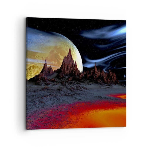 Impression sur toile - Image sur toile - Monde inconnu - 70x70 cm