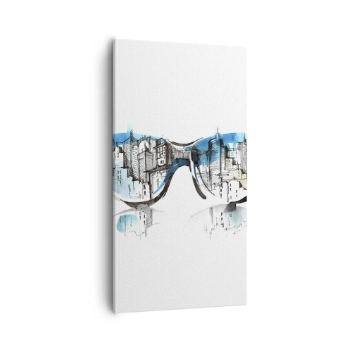 Impression sur toile - Image sur toile - Le chic des grandes villes - 55x100 cm