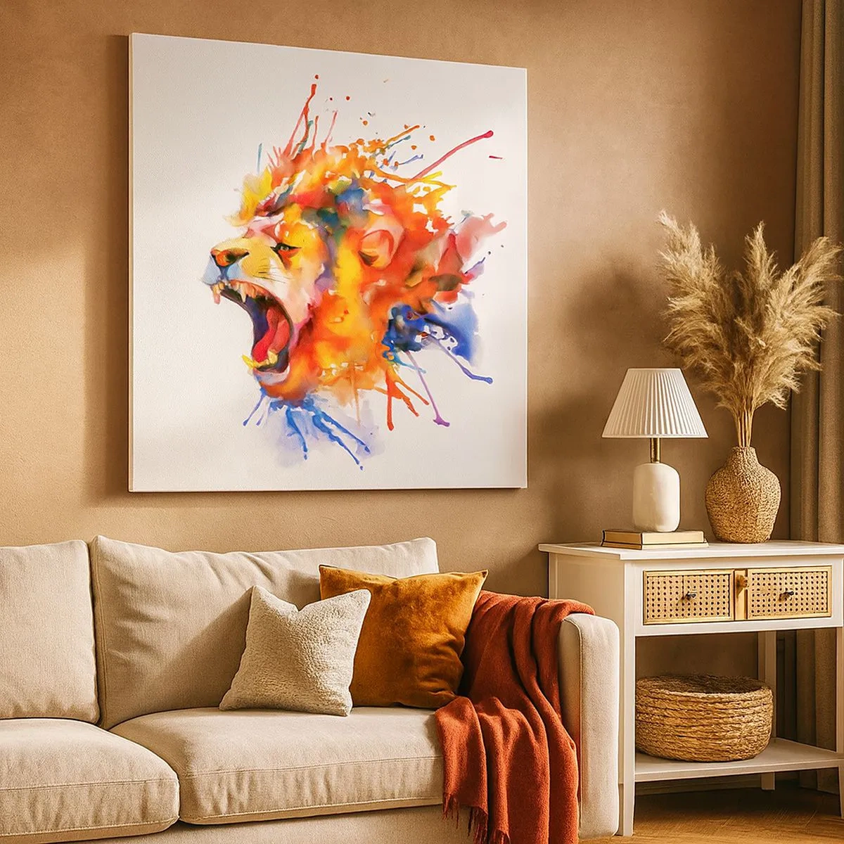 Impression sur toile - Image sur toile - exploser de colère - 30x30 cm