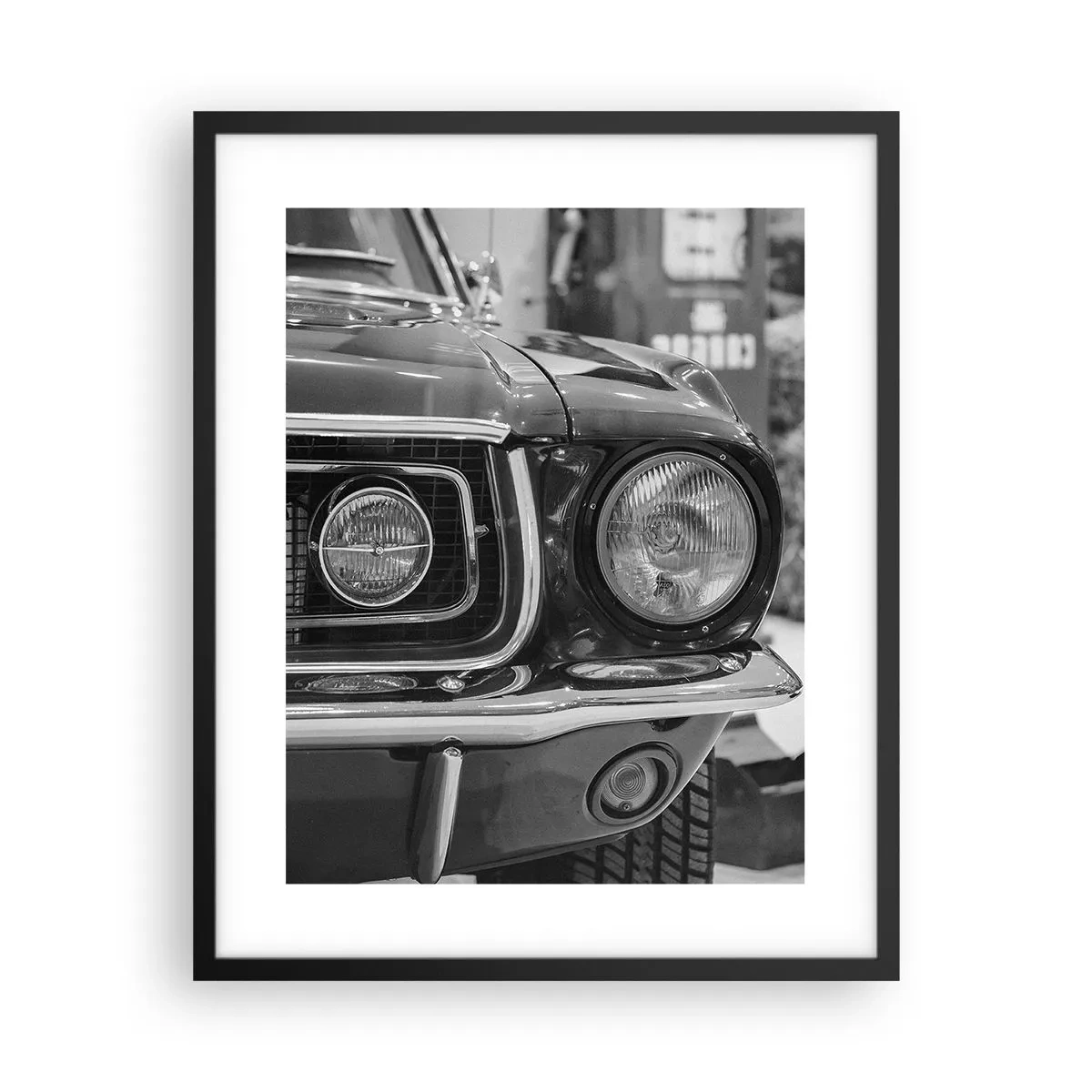Affiche dans un cadre noir - Poster - Conduire dur - 40x50 cm