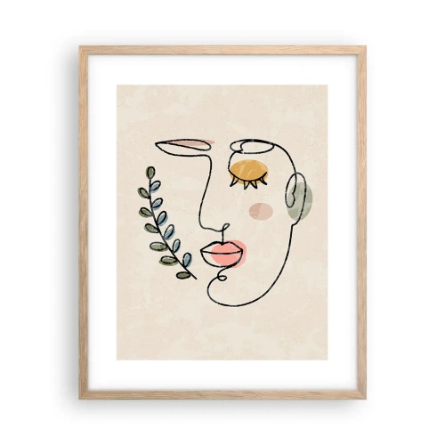 Affiche dans un chêne clair - Poster - Paix retrouvée - 40x50 cm