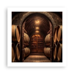 Affiche - Poster - Cave climatisée - 50x50 cm