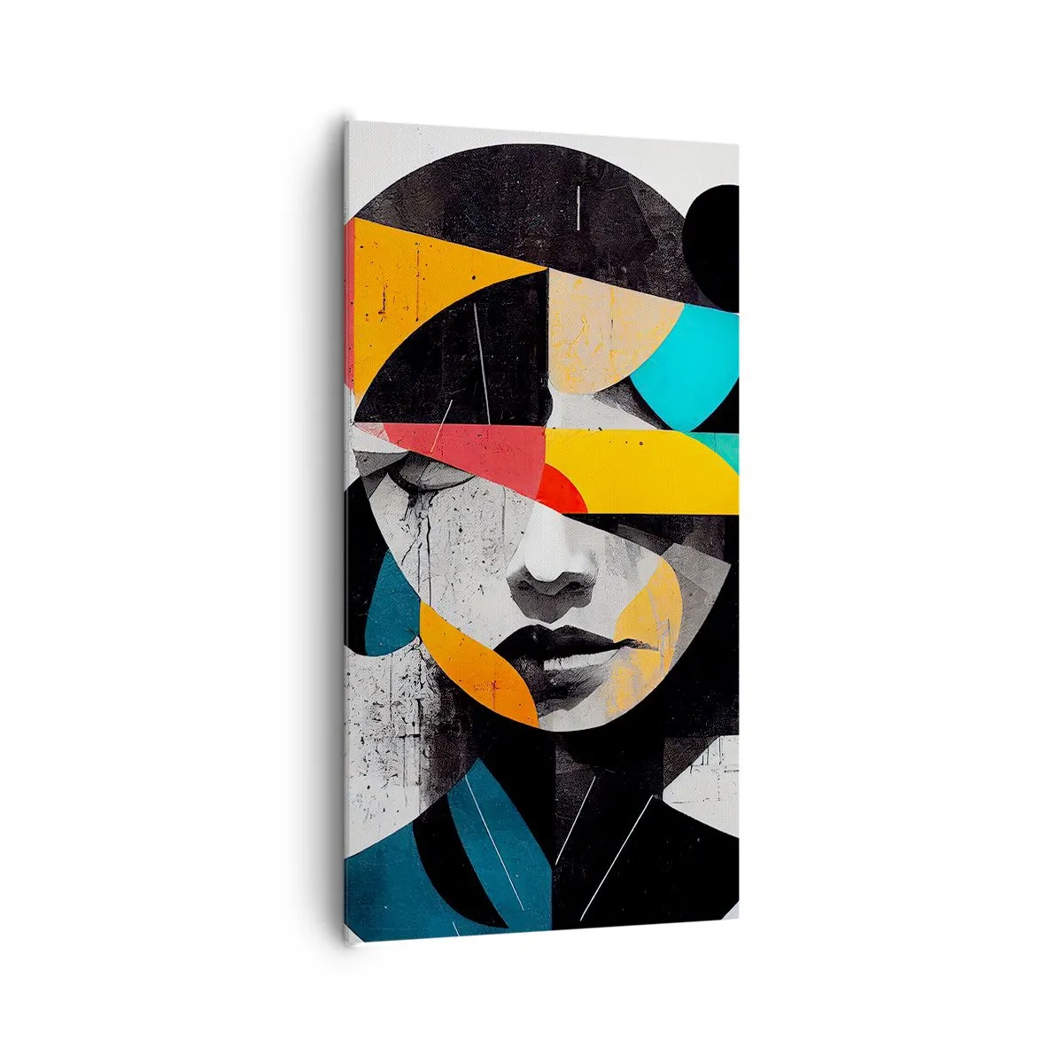 Impression sur toile - Image sur toile - Portrait intérieur multicolore - 65x120 cm