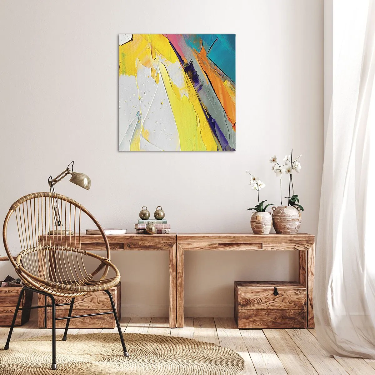 Impression sur toile - Image sur toile - Anatomie du monde - 30x30 cm