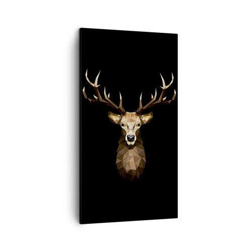 Impression sur toile - Image sur toile - Cerf cubique - 45x80 cm