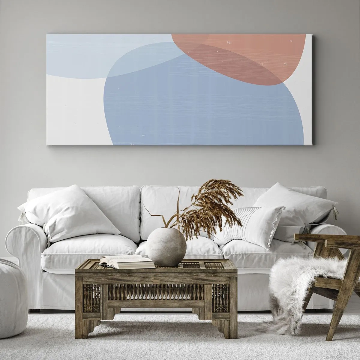 Impression sur toile - Image sur toile - Relations pastel - 100x40 cm