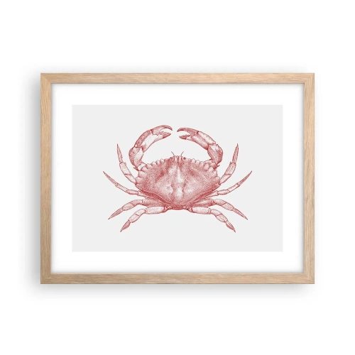 Affiche dans un chêne clair - Poster - Le crabe des crabes - 40x30 cm