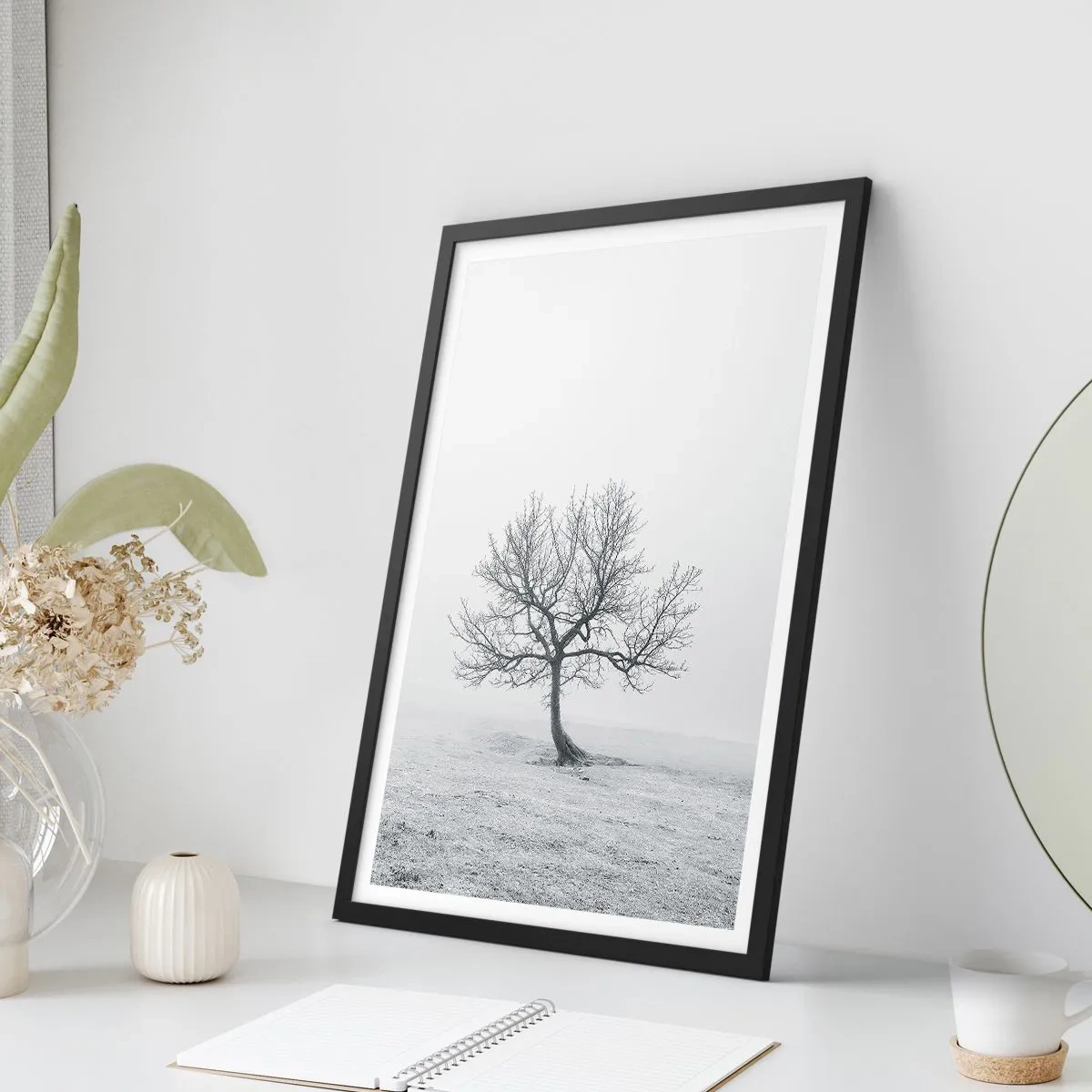 Affiche dans un cadre noir - Poster - Contre le néant - 40x50 cm