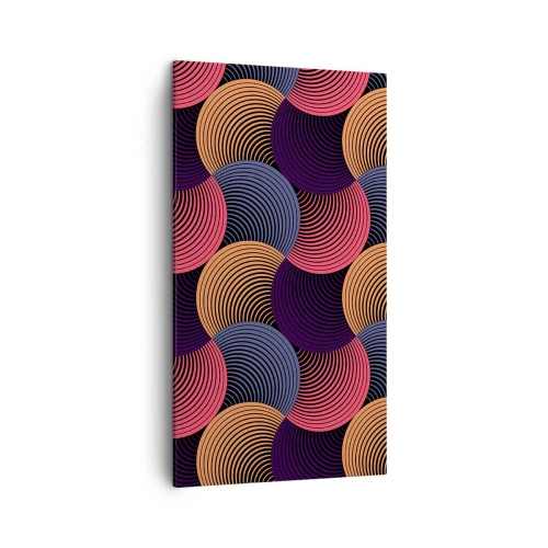 Impression sur toile - Image sur toile - Dans un rythme circulaire - 45x80 cm