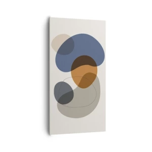 Impression sur toile - Image sur toile - Gouttes de couleur - 65x120 cm