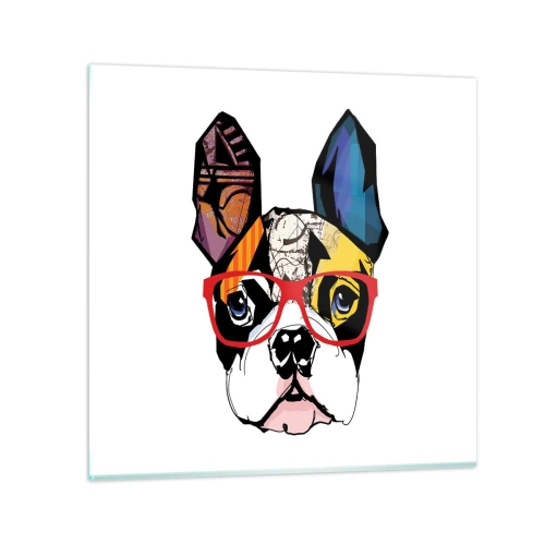 Impression sur verre - Image sur verre - Intellectuel - 30x30 cm