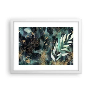 Affiche dans un cadre blanc - Poster - Jardin magique - 40x30 cm
