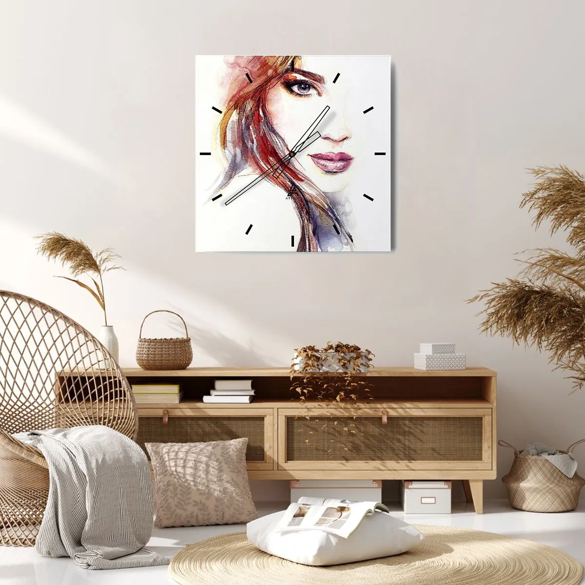 Horloge murale - Pendule murale - Vademecum - suivez-moi - 30x30 cm