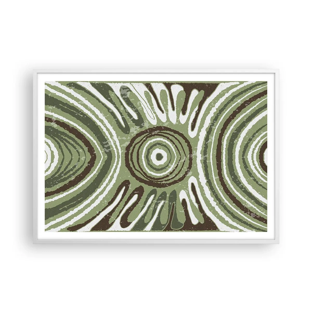 Affiche dans un cadre blanc - Poster - Une explosion d'émotions - 100x70 cm