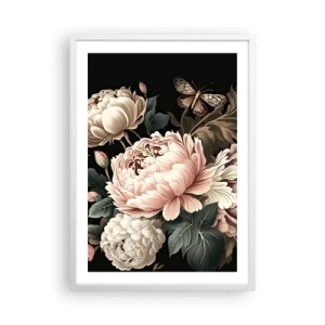 Affiche dans un cadre blanc - Poster - De style baroque - 50x70 cm
