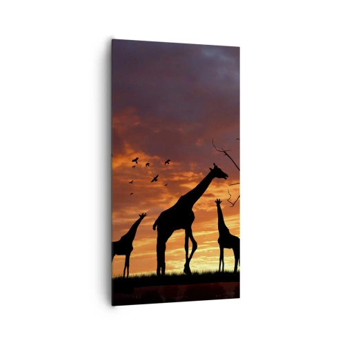 Impression sur toile - Image sur toile - Un petit dîner avec vos proches - 65x120 cm