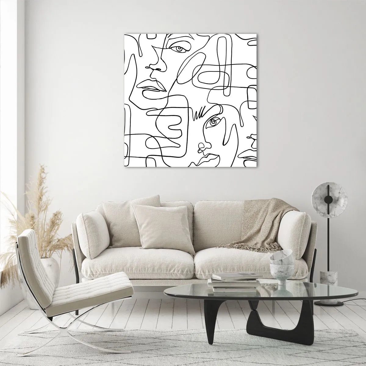 Impression sur verre - Image sur verre - Dans des émotions enchevêtrées - 30x30 cm