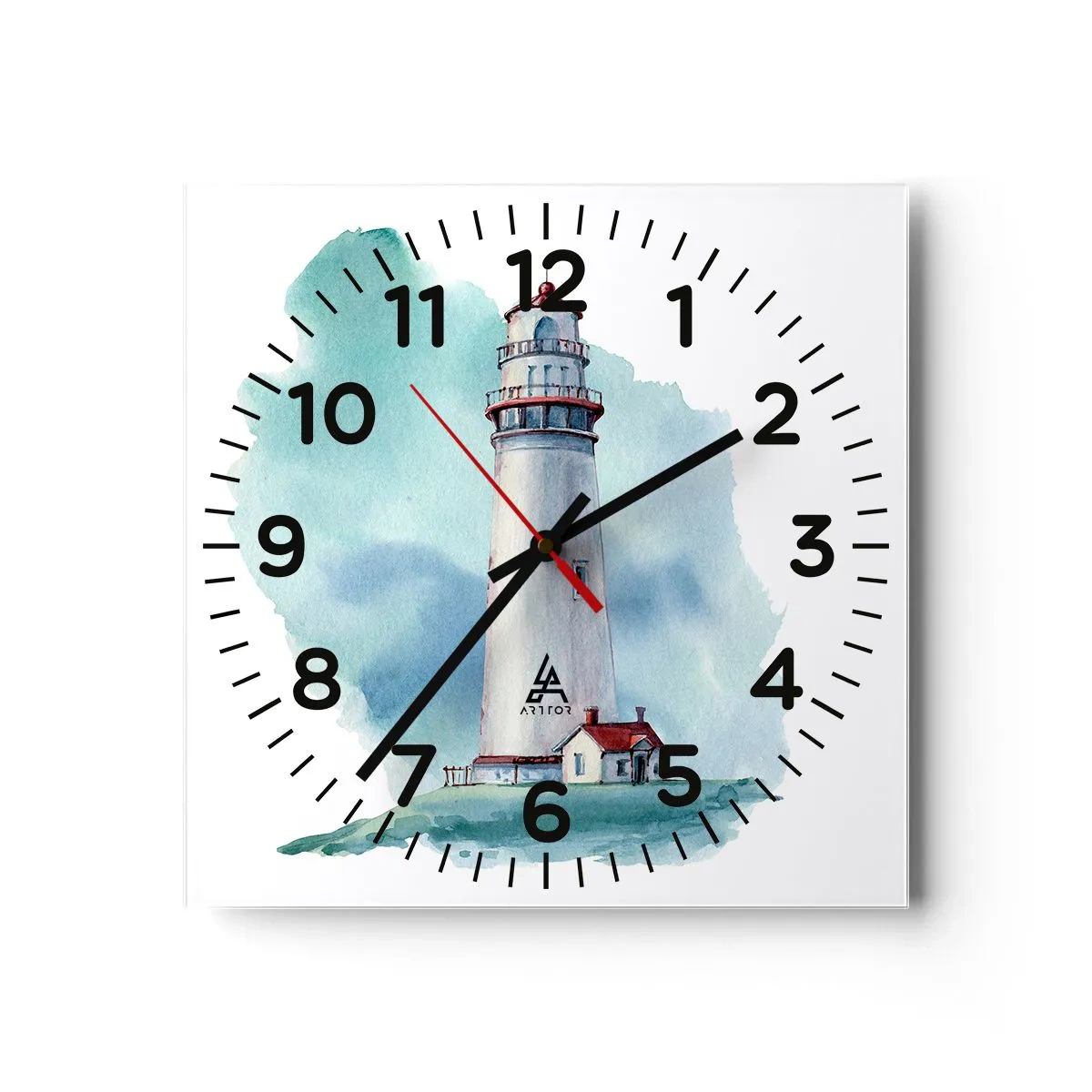 Horloge murale - Pendule murale - La douce sœur du bleu - 40x40 cm