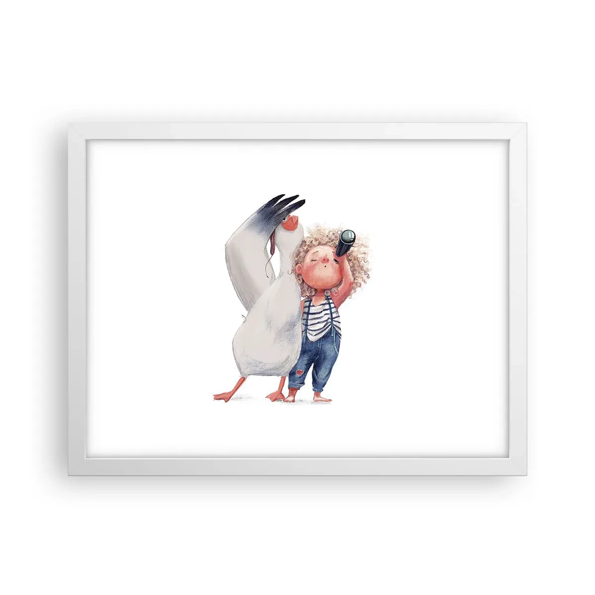 Affiche dans un cadre blanc - Poster - Plan de grand voyage - 40x30 cm