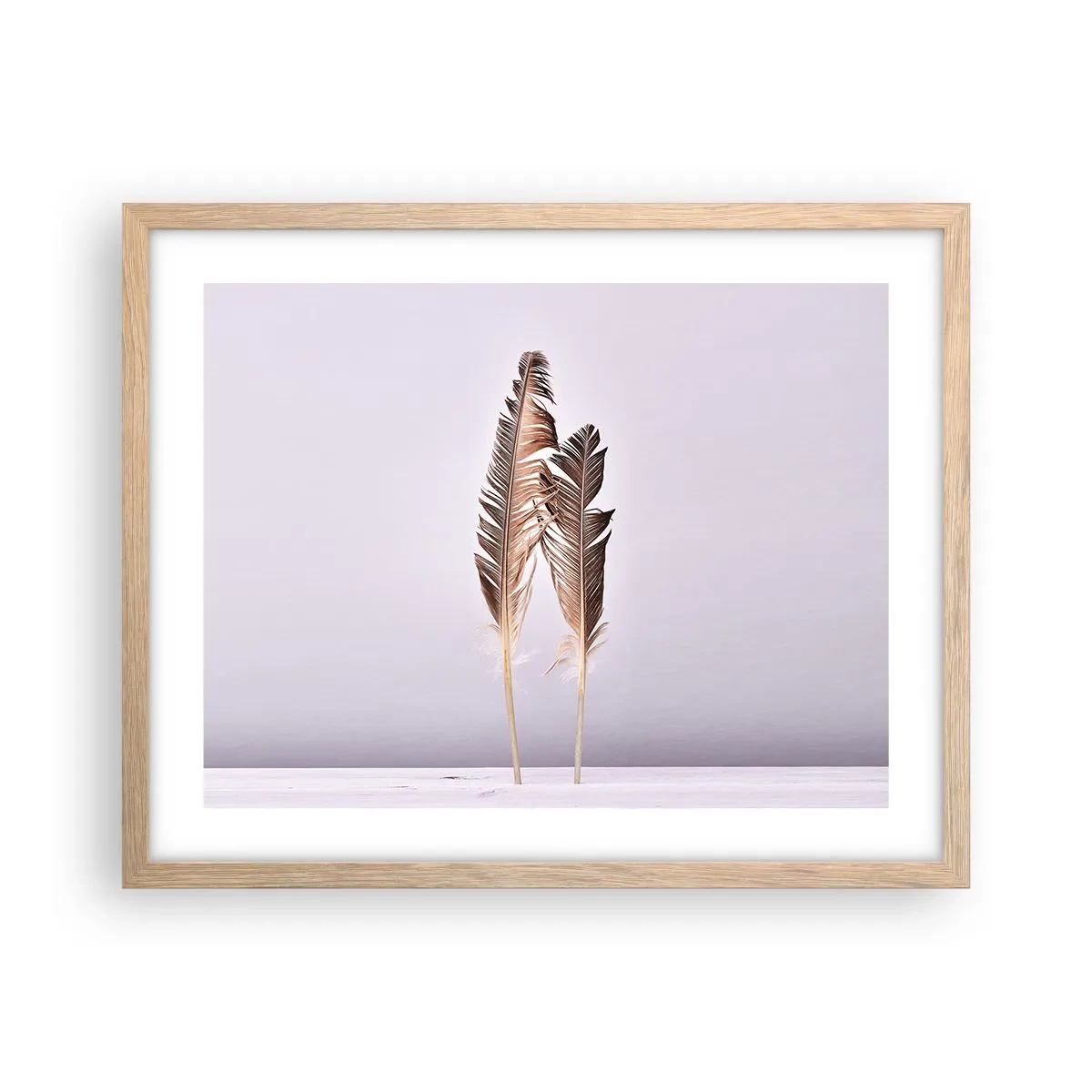 Affiche dans un chêne clair - Poster - Face au néant - 50x40 cm