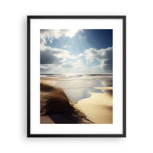 Affiche dans un cadre noir - Poster - Plage, plage sauvage - 40x50 cm