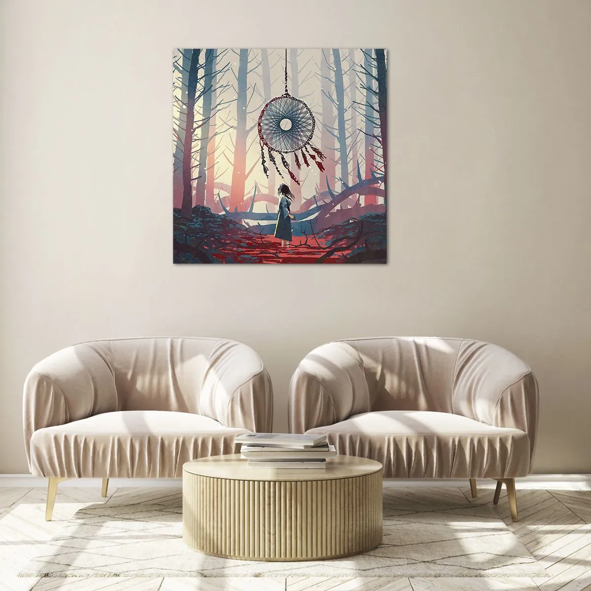 Impression sur verre - Image sur verre - Rituel secret du bonheur - 30x30 cm