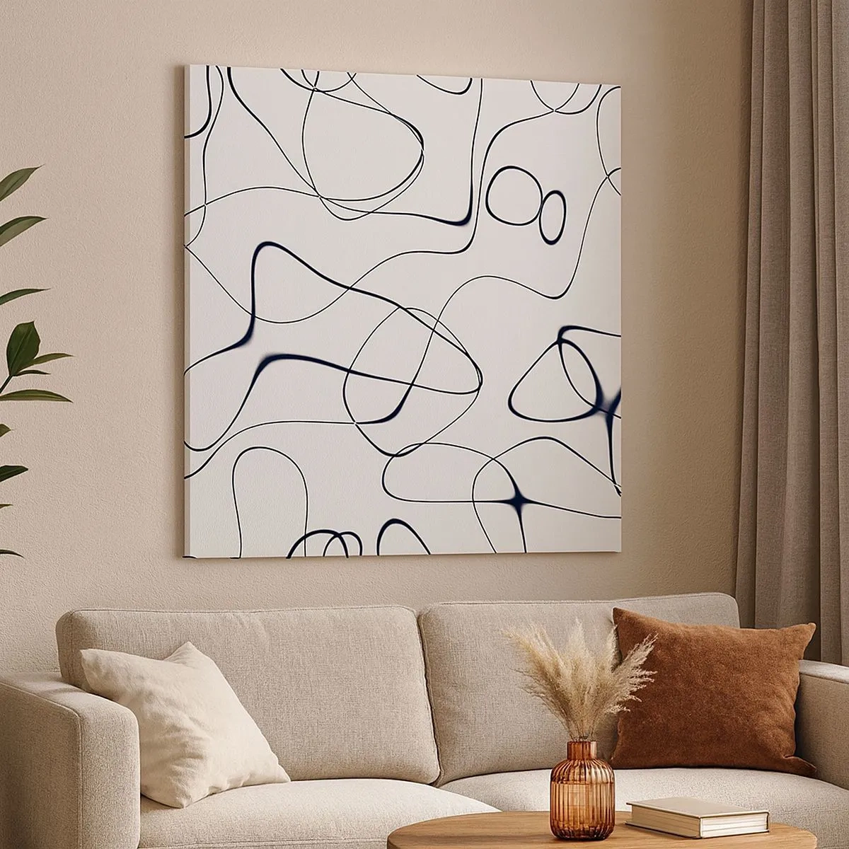 Impression sur toile - Image sur toile - Le chemin de la vie, les voies du hasard - 30x30 cm