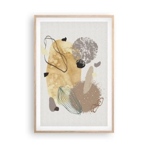 Affiche dans un chêne clair - Poster - Plumcologie appliquée - 61x91 cm