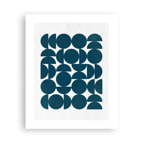 Affiche - Poster - Cercles et demi-cercles - 40x50 cm